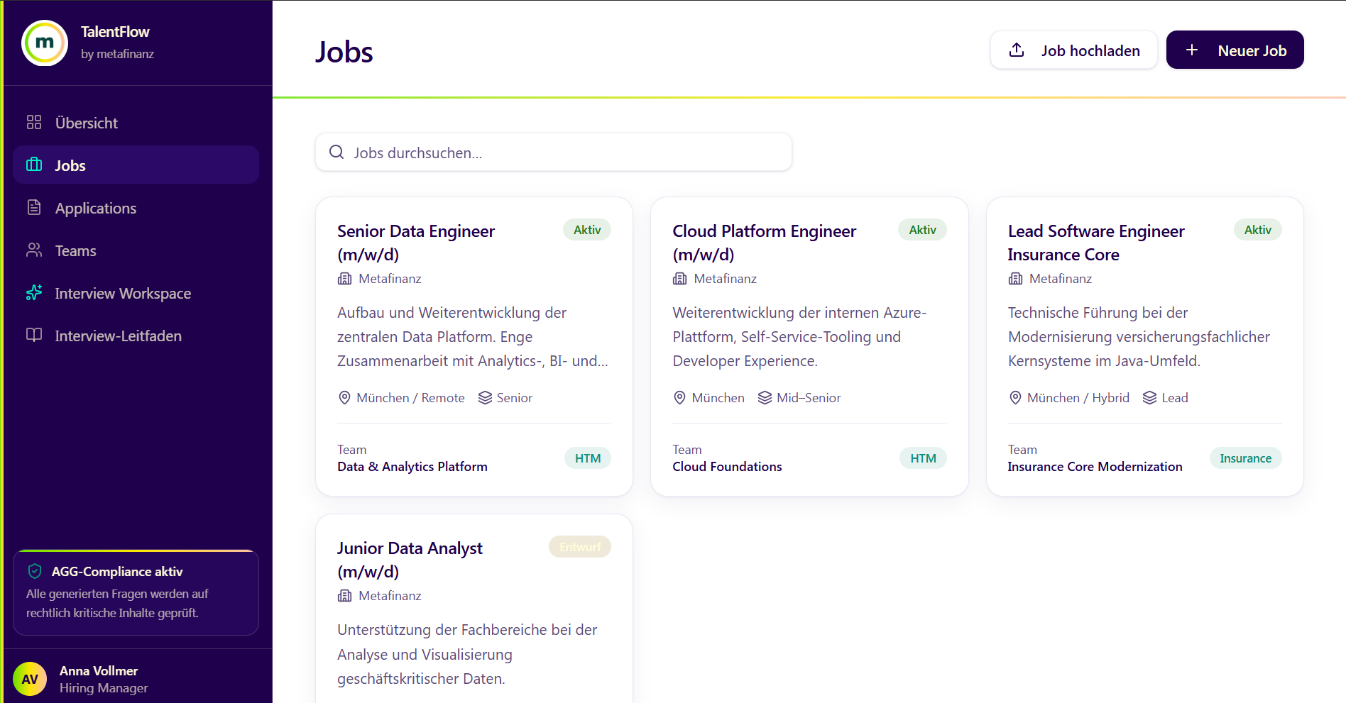 TalentFlow Advisor Screenshot